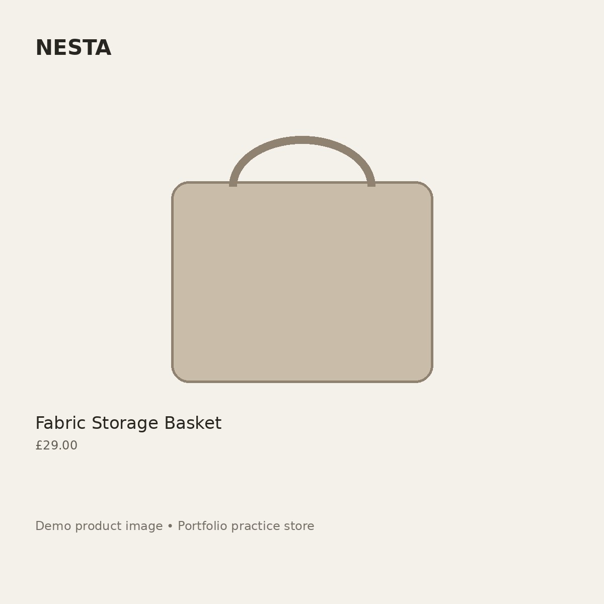 Fabric Storage Basket