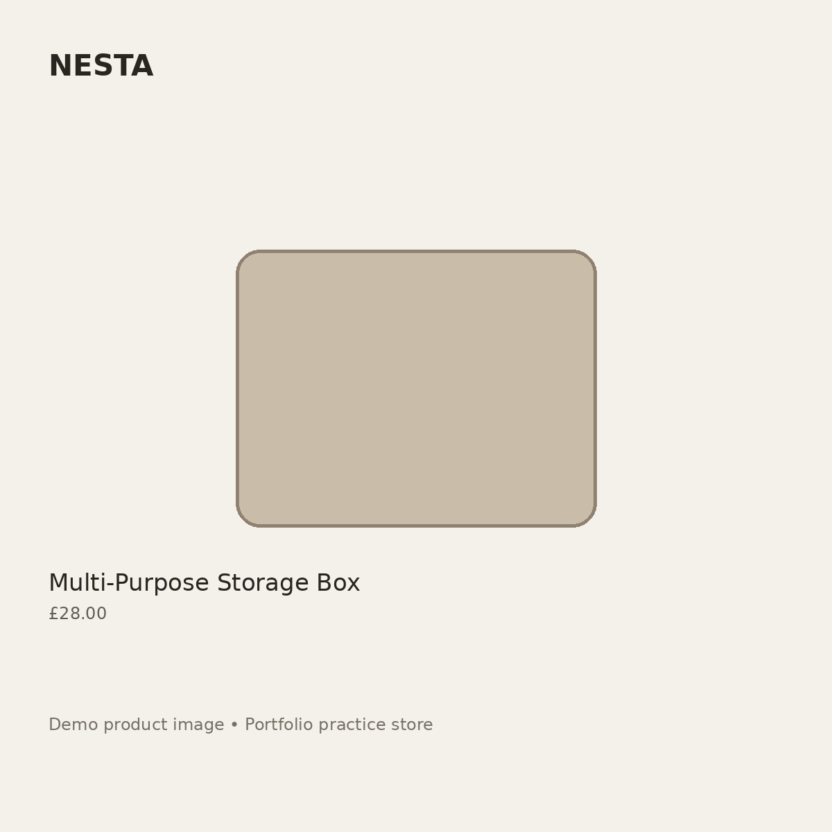 Multi-Purpose Storage Box